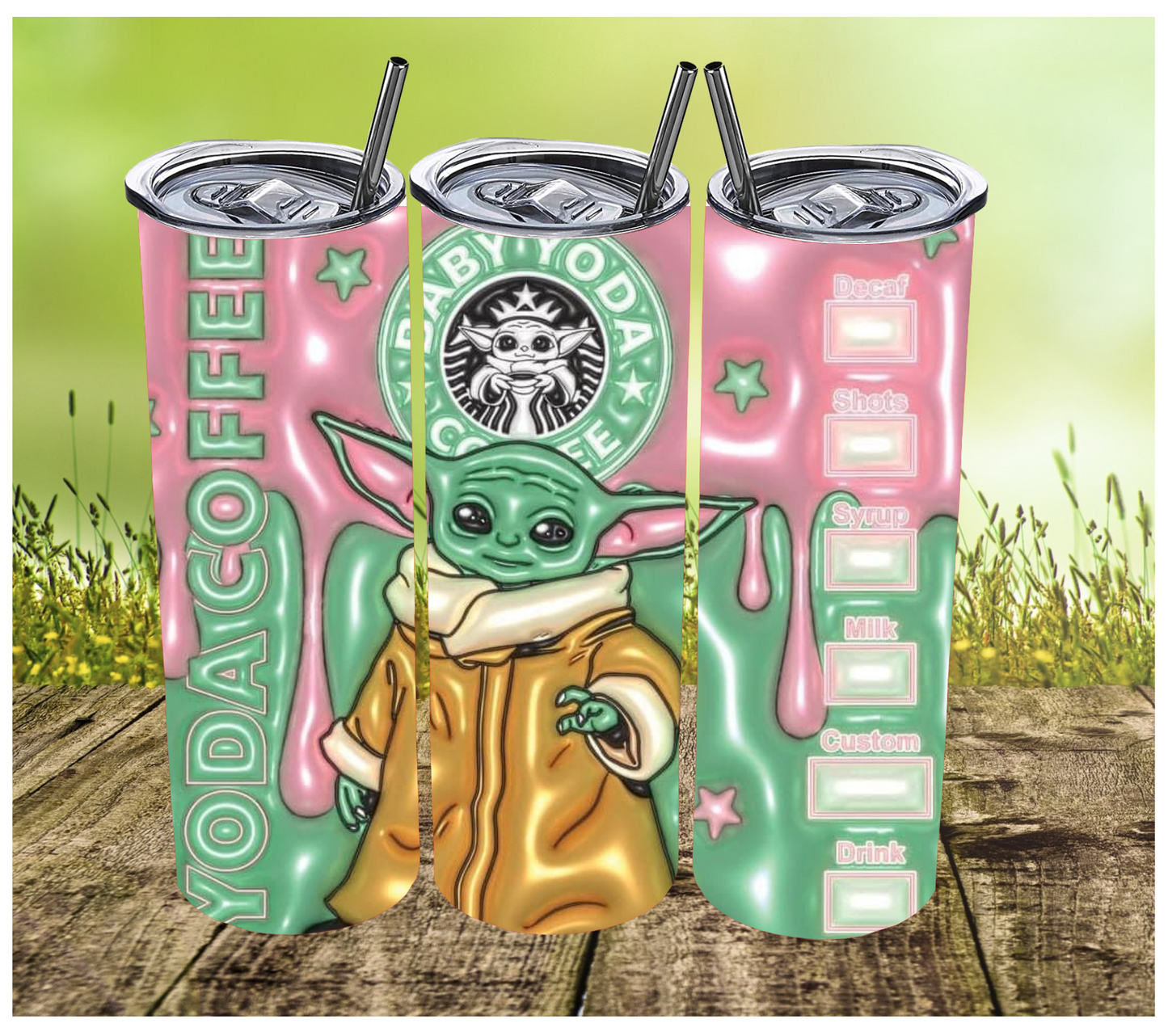 3D Baby Yoda Coffee