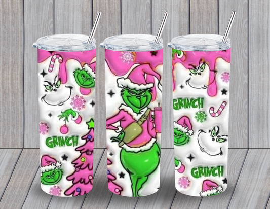 3D Grinch Pink Drip