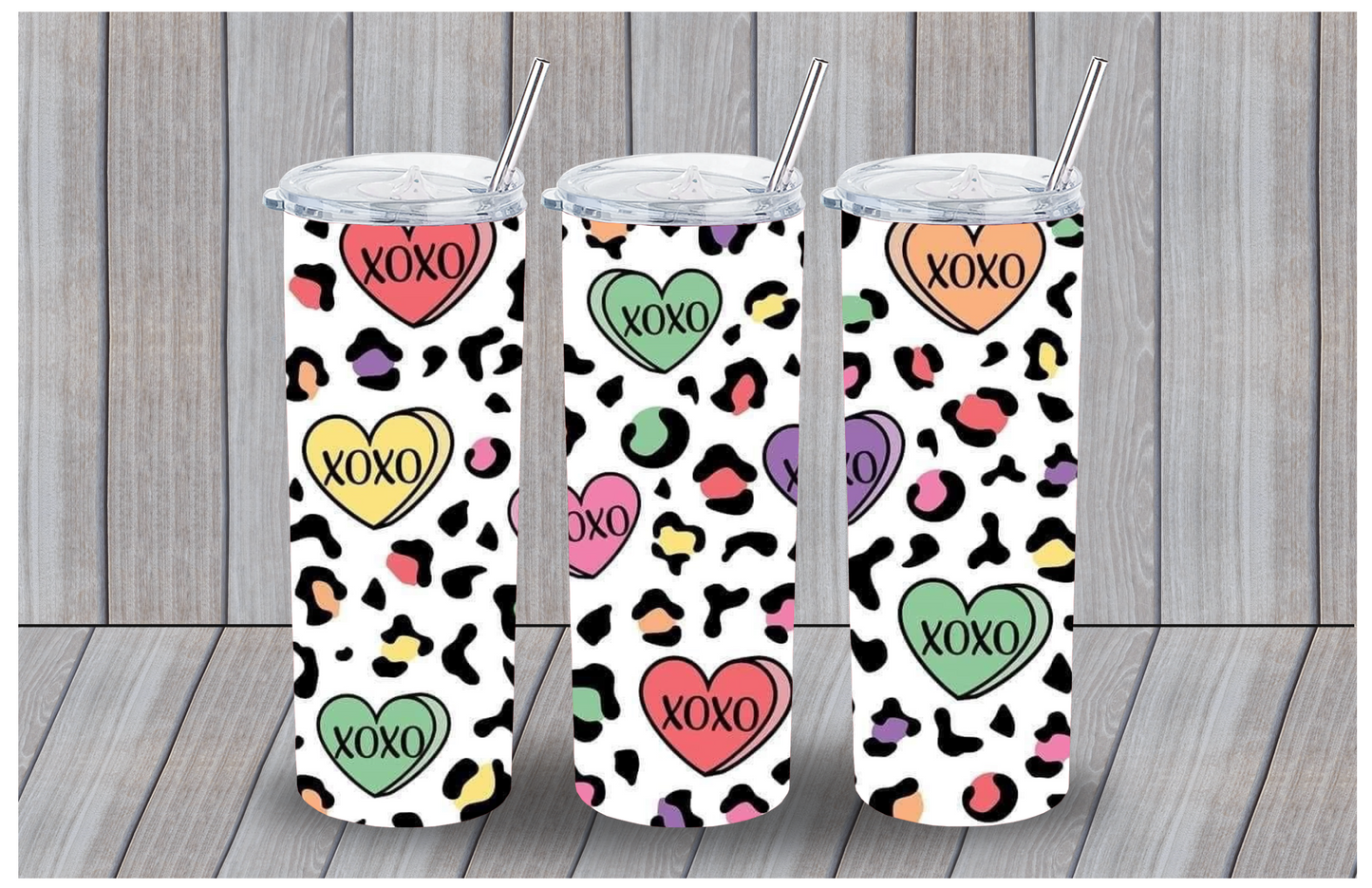 Valentine Hearts Candy Leopard