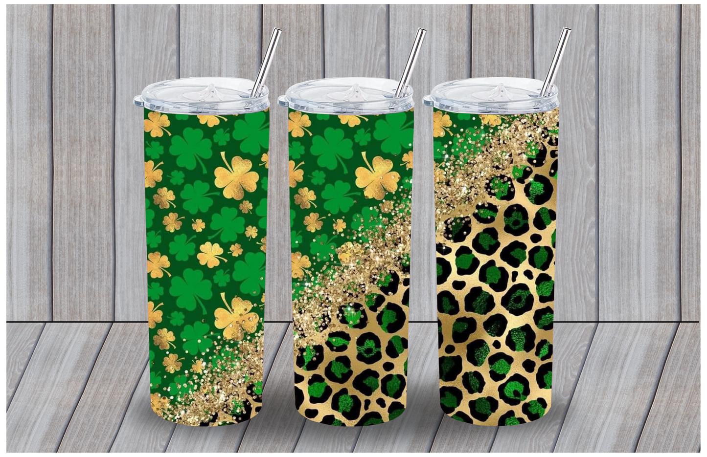 St. Patrick's Day Glitter, Clovers Leopard