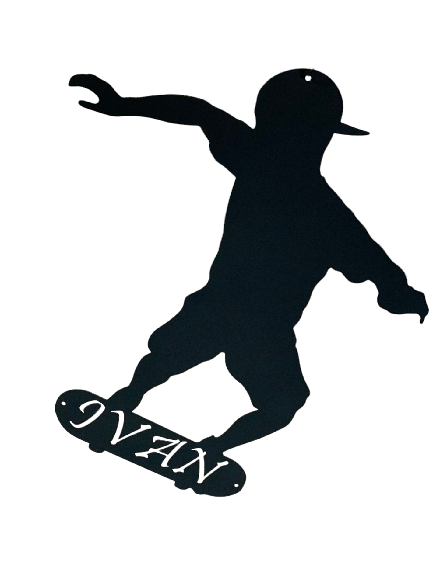 Skateboarder Metal Sign (Personalized)